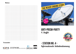 Informationelle Selbstbestimmung - Anti-Prism