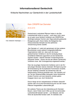 Informationsdienst Gentechnik