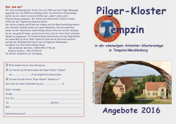 Pilger-Kloster empzin - Evangelische Kirche in Mecklenburg