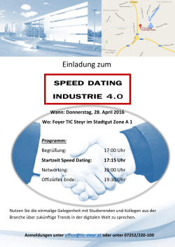 speed dating industrie 4.0
