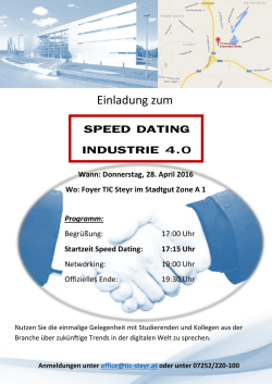 speed dating industrie 4.0