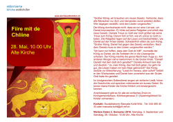 Fiire mit de Chliine - reformierten Kirche Wollishofen