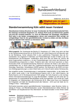 Standortversammlung Köln wählt neuen Vorstand