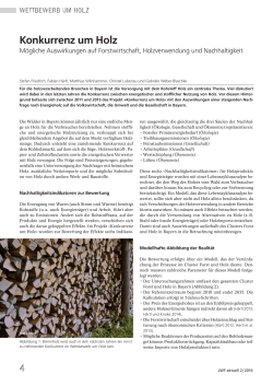 Konkurrenz um Holz - Bayerische Landesanstalt für Wald und