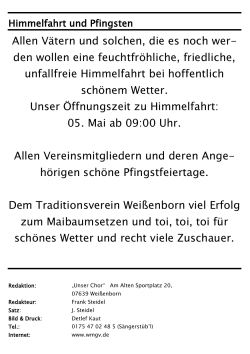 Vereinszeitung