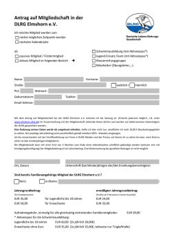 Mitgliedsantrag mit SEPA-Einzugsermaechtigung