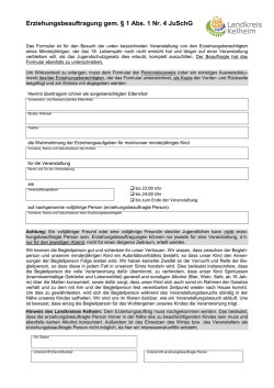 Erziehungsbeauftragung Landkreis Kelheim