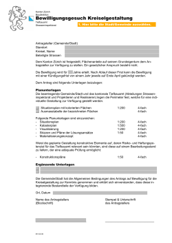 Bewilligungsgesuch Kreiselgestaltung - Tiefbauamt
