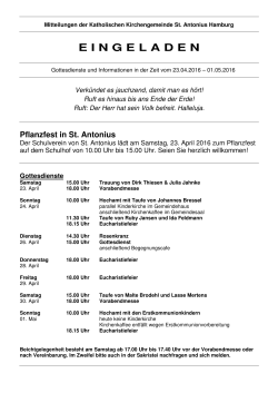 PDF-Datei - Katholische Kirchengemeinde St. Antonius Hamburg
