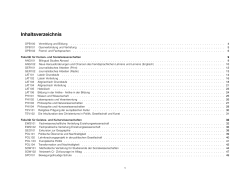Inhaltsverzeichnis