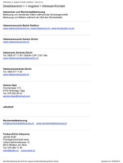Übersicht inkl. Details - Lotse.zh.ch