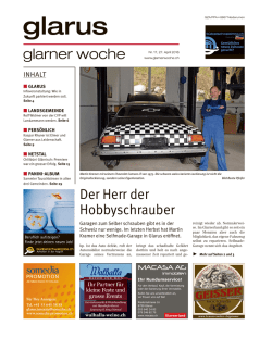 Glarner Woche, Glarus, 27.4.2016
