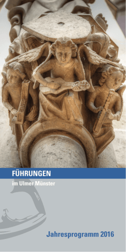 Jahresprogramm 2016 - Das Ulmer M&uuml;nster