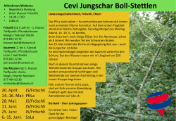 Quartalsbrief - Cevi Jungschar Boll