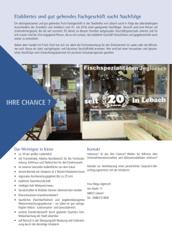 IHRE CHANCE ? - Stadt Lebach