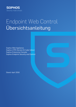 Endpoint Web Control Übersichtsanleitung