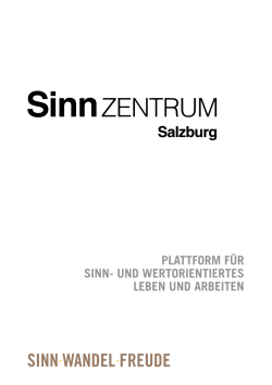 Flyer des SinnZENTRUMs - Sinnzentrum Salzburg