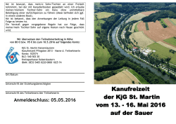 Infos und Anmeldung () - Katholische Kirchengemeinde St