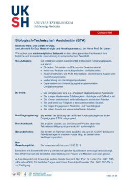 Biologisch-Technische/r Assistent/in (BTA)