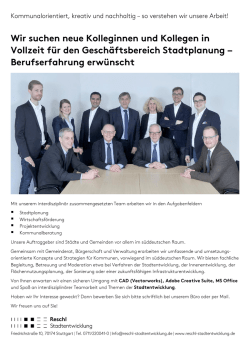 Page 1 | | | Kommunalorientiert, kreativ und nachhaltig – so