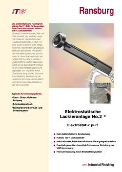 Elektrostatische Lackieranlage No.2