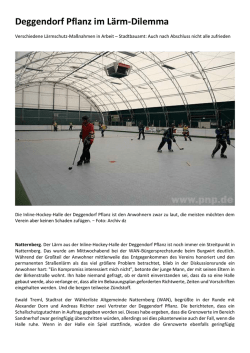 Deggendorf Pflanz im Lärm