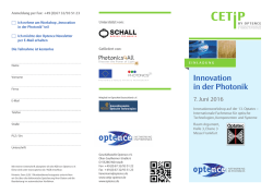 Innovation in der Photonik