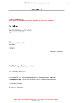 Petition (textinterpretierte Version) / PDF, 91 KB