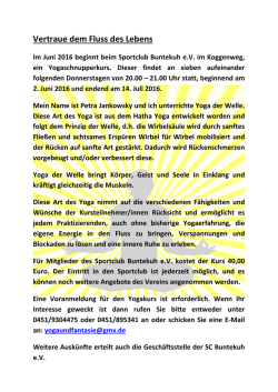 Neu im SC Buntekuh