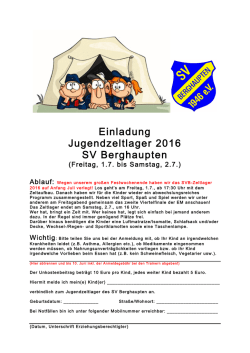 Junioren-Zeltlager