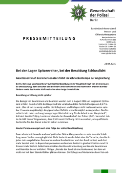 Dokumentvorlage Briefkopf GdP