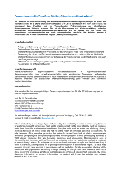 doktorand/in &ndash; agrarwissenschaften - All