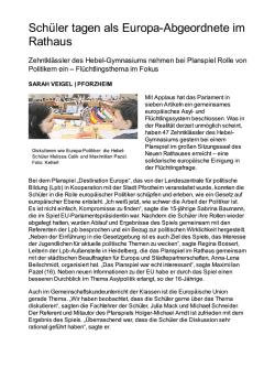 Zeitungsartikel - Landeszentrale für politische Bildung Außenstelle