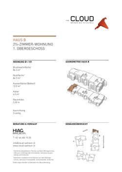 HAUS B 2&frac12;-ZIMMER-WOHNUNG 1. OBERGESCHOSS