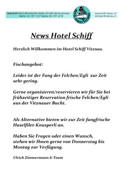News April 2016 - Hotel Schiff Vitznau