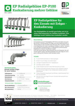 EP Radialgebläse EP-P100 - Ehrler Prüftechnik Engineering GmbH