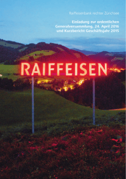 Einladung / Kurzbericht
