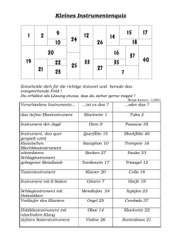 Kleines Instrumentenquiz