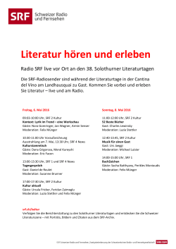 Literatur hören und erleben