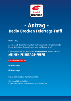 Radio Brocken Feiertags-Fuffy