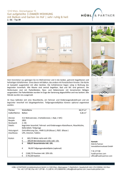 Gut aufgeteilte 3-ZIMMER-WOHNUNG mit Balkon und Garten