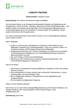 Dieses Stellenangebot als PDF speichern