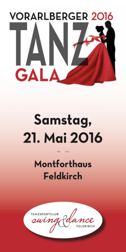 Tanzgala 2016 - Montforthaus Feldkirch