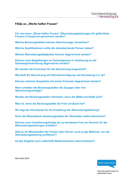 H&auml;ufig gestellte Fragen