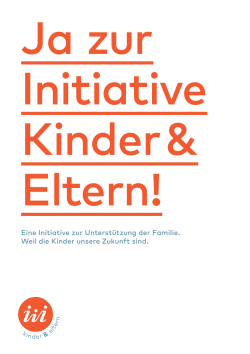 Broschüre "Ja zur Initiative Kinder & Eltern"