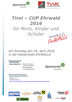 Tirol – CUP Ehrwald 2016 für Minis, Kinder und Schüler