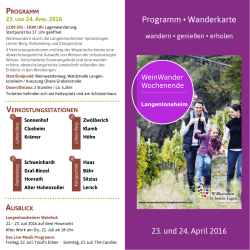 Programm • Wanderkarte - Weinwandern Langenlonsheim
