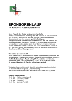 Infobrief - FC Ebikon