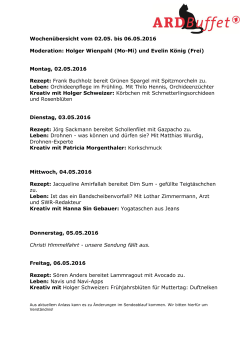 Die Wochenthemen zum Ausdrucken