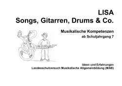 Songs, Gitarren, Drums & Co. - Bildungsserver Sachsen